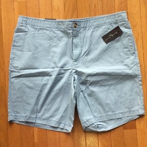 Lord & Taylor. Black and Brown. Pale blue shorts